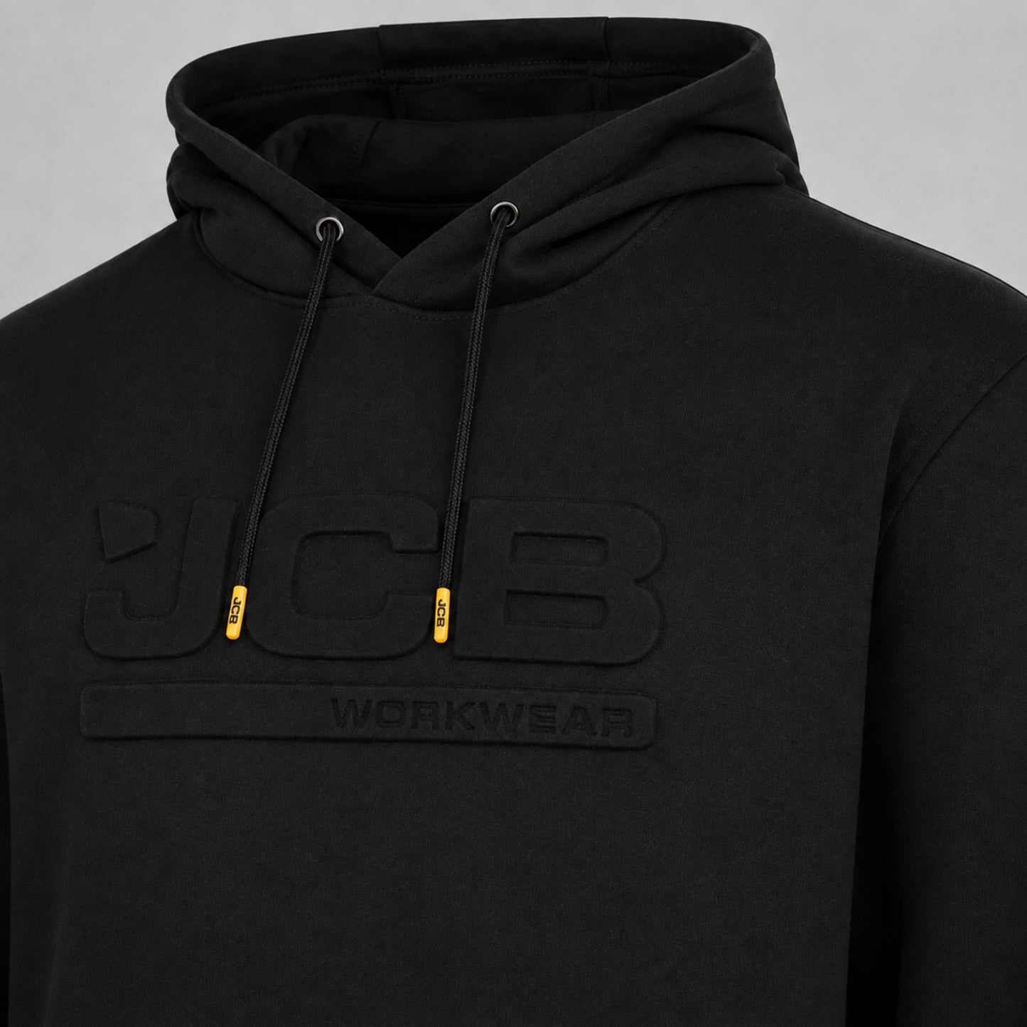 JCB Workwear Bluza Robocza z Kapturem z Logo 3D – Czarny – zdjęcie 10