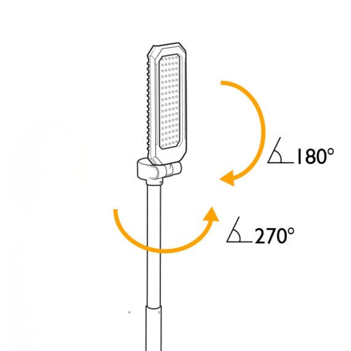 Lampa budowlana LED akumulatorowa JCB 6000 lm – lampa robocza akumulatorowa