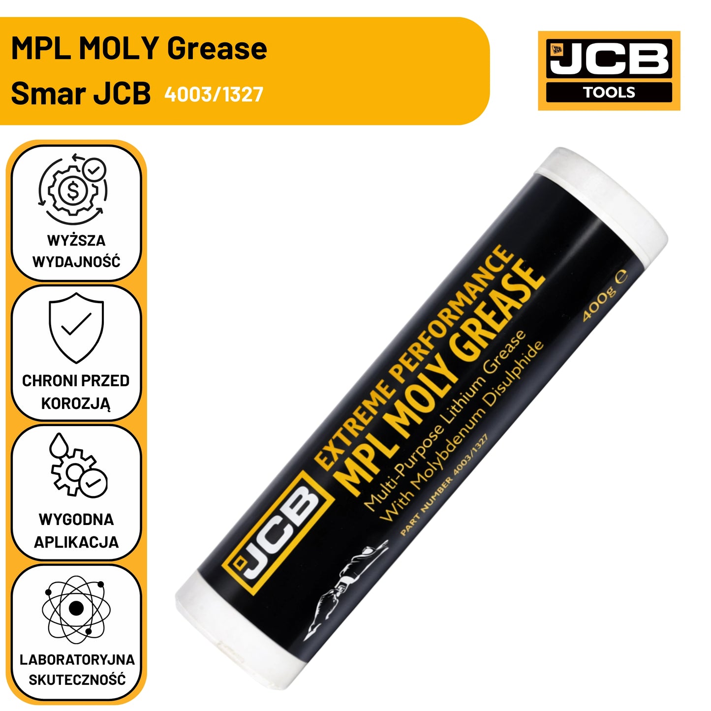 JCB Smar EP Moly 400 G Koparka Ładowarka 4003/1327 Oryginał