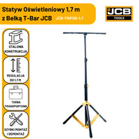 Statyw oświetleniowy JCB – lampa LED na statywie