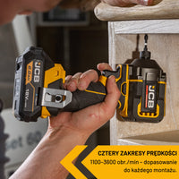 JCB Zestaw Elektronarzędzi 18V Wiertarko-Wkrętarka Szlifierka Zakrętarka