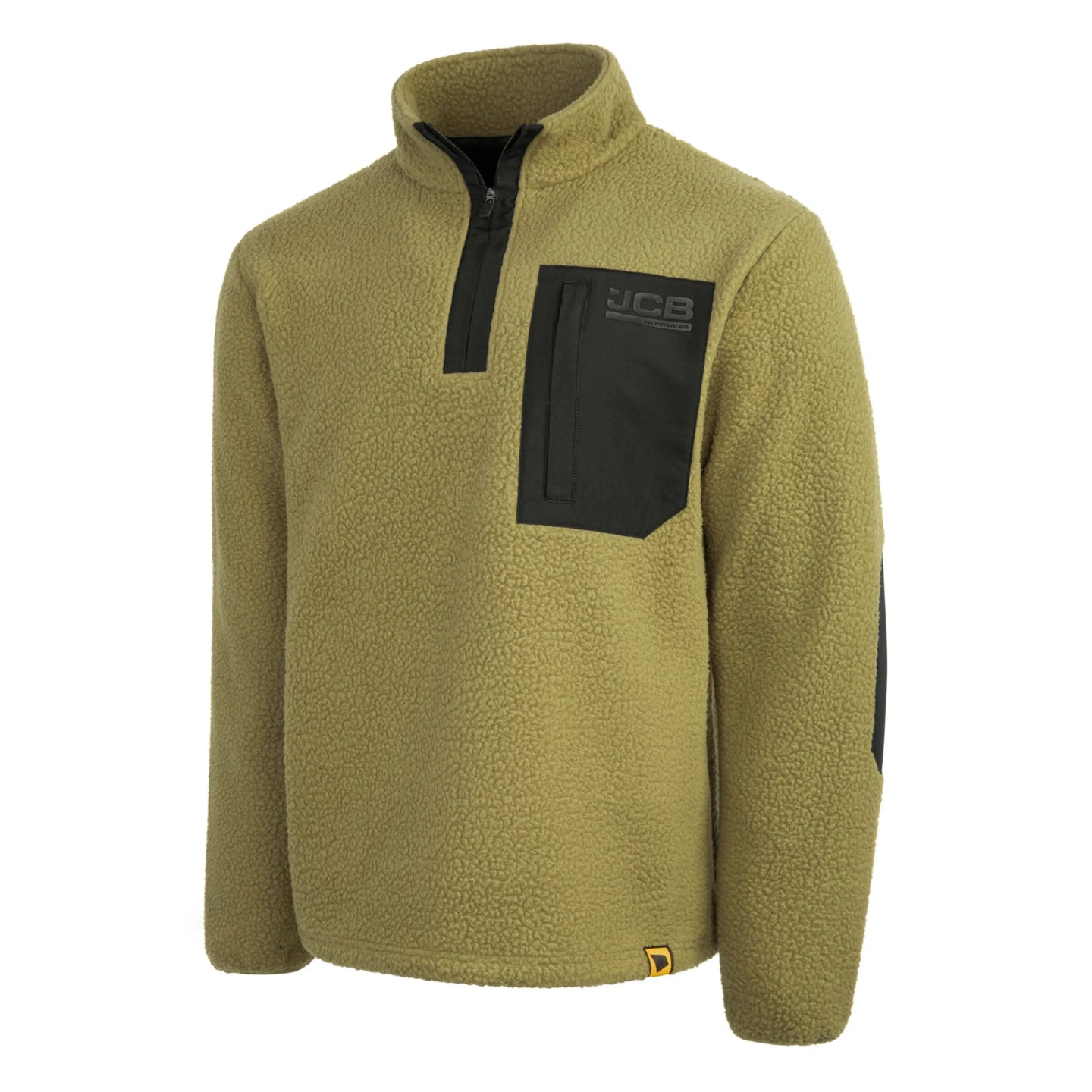 JCB Workwear Polar Roboczy Borg z Zamkiem 1/4 – Oliwkowy – zdjęcie 1