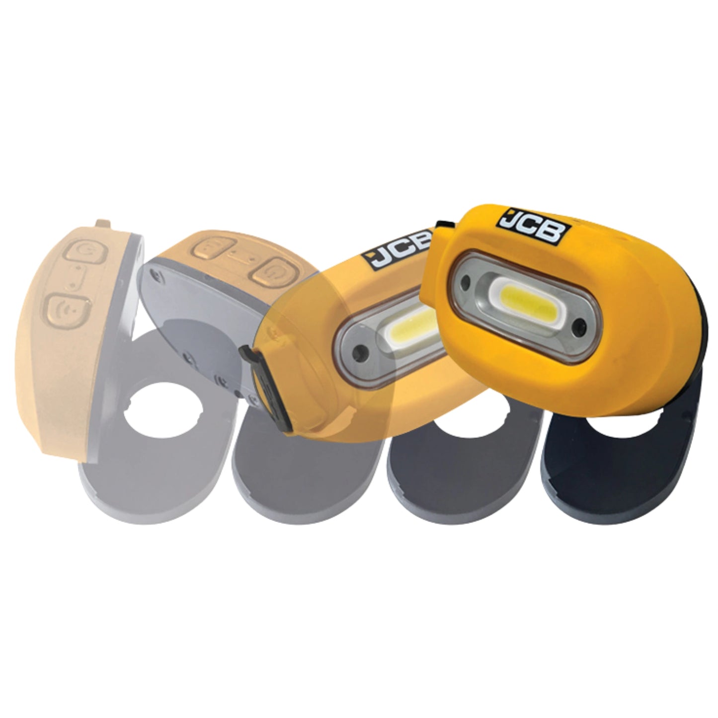 Czołówka ładowana USB JCB 260 lm – latarka czołowa do warsztatu
