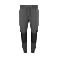 Spodnie robocze jogger JCB Workwear 4-Way Stretch ciemny grafit JCB026DS - widok z przodu