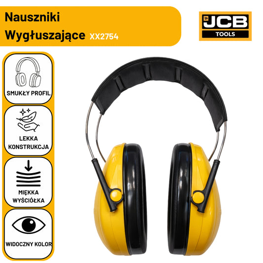 JCB Nauszniki Wygłuszające SNR 27dB Ochrona Słuchu